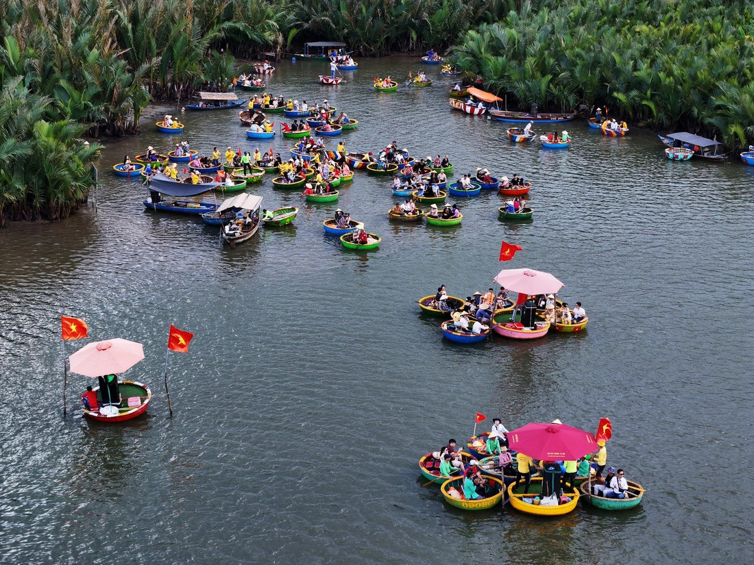 Flycam vẻ đẹp bất tận của rừng dừa Cẩm Thanh, Hội An
