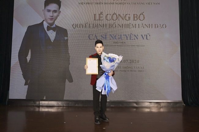 Nguyên Vũ được bổ nhiệm Phó Viện phát triển doanh nghiệp và tài năng Việt Nam