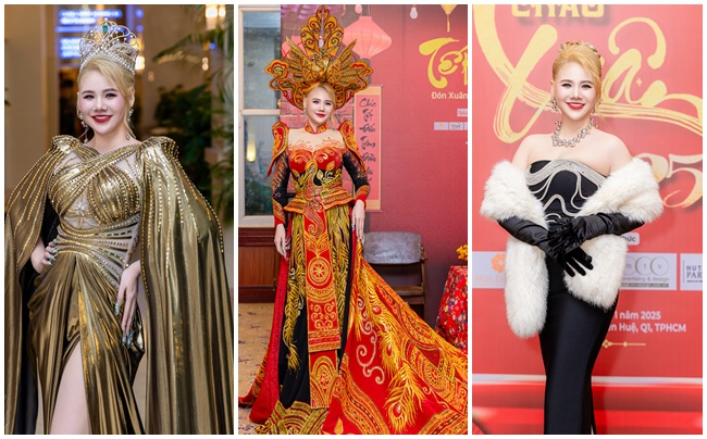 Hoa hậu Phương Triều thay 3 bộ trang phục trong Đêm hội Fashionista 