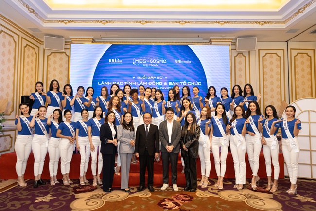 Ban tổ chức và Top 39 Hoa hậu Hoàn vũ Việt Nam gặp gỡ Ban lãnh đạo tỉnh Lâm Đồng