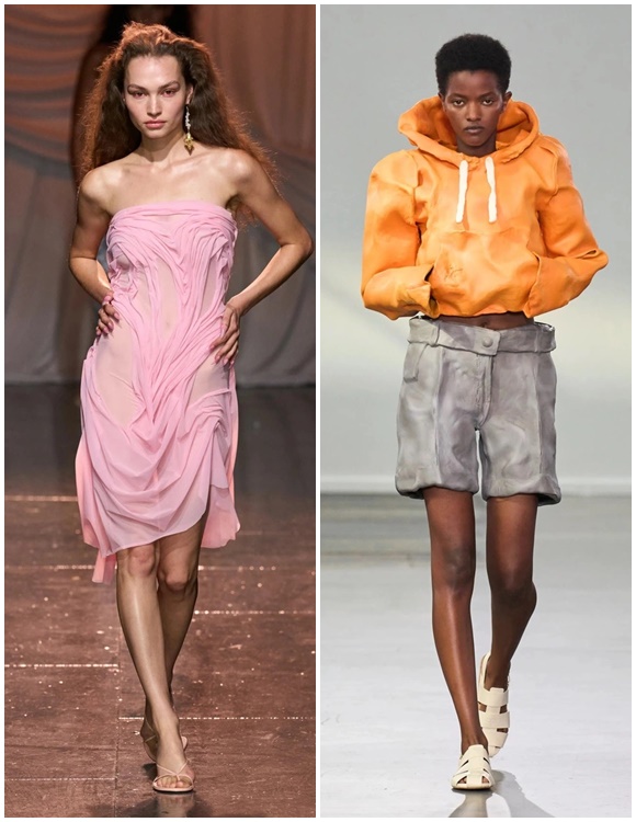 Độc lạ quần áo làm từ đất sét diễn tại London Fashion Week